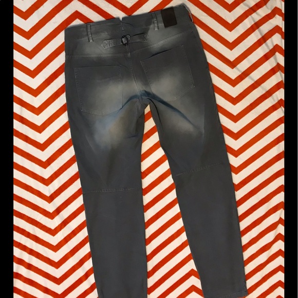 Drykorn gray wthrd look brushed cotton pants sz 28 - Picture 2 of 10